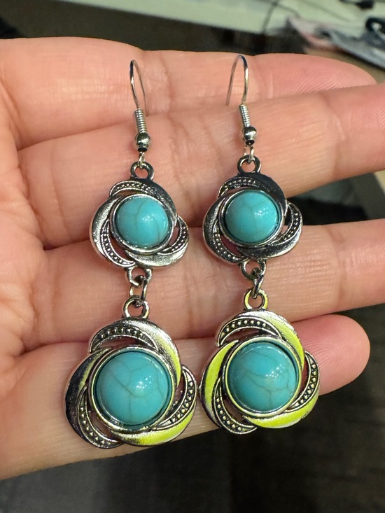 Jewelry - Turquoise color Drop Earrings - Women Jewelry
